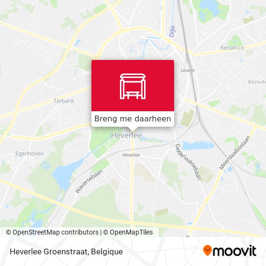 Heverlee Groenstraat kaart