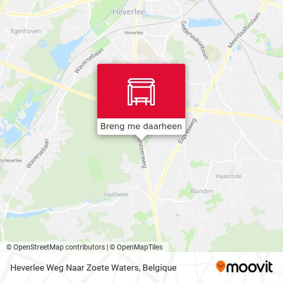 Heverlee Weg Naar Zoete Waters kaart