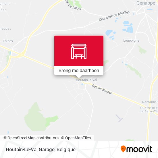 Houtain-Le-Val Garage kaart