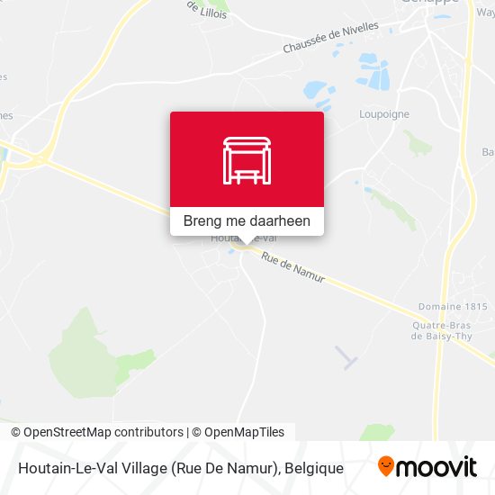 Houtain-Le-Val Village (Rue De Namur) kaart
