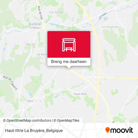 Haut-Ittre La Bruyère kaart
