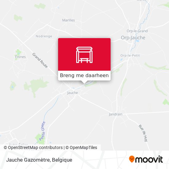 Jauche Gazomètre kaart