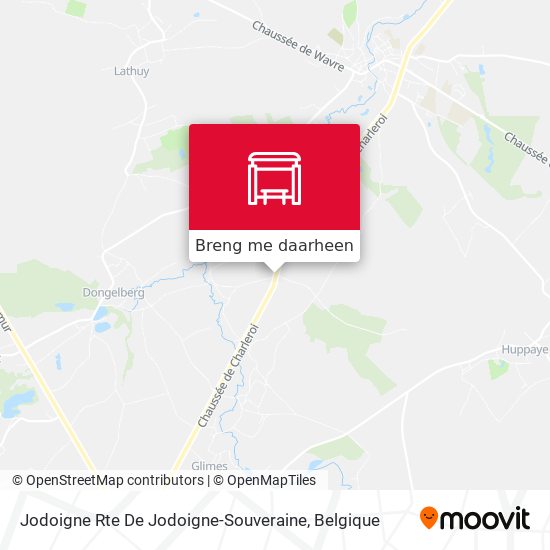 Jodoigne Rte De Jodoigne-Souveraine kaart
