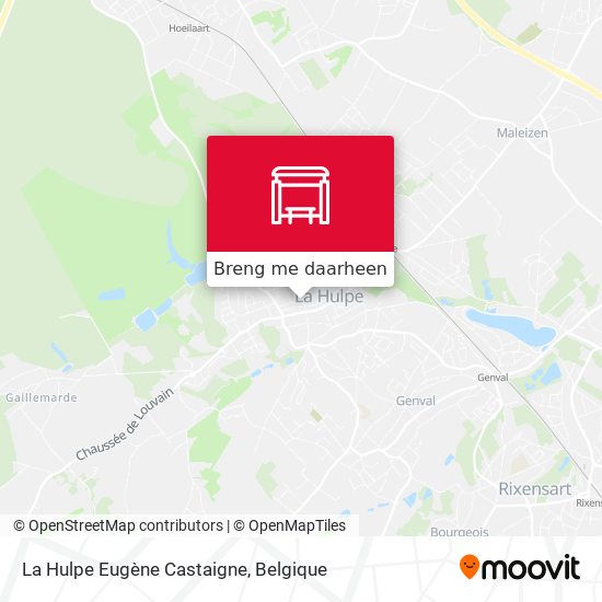 La Hulpe Eugène Castaigne kaart