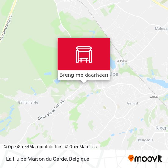 La Hulpe Maison du Garde kaart