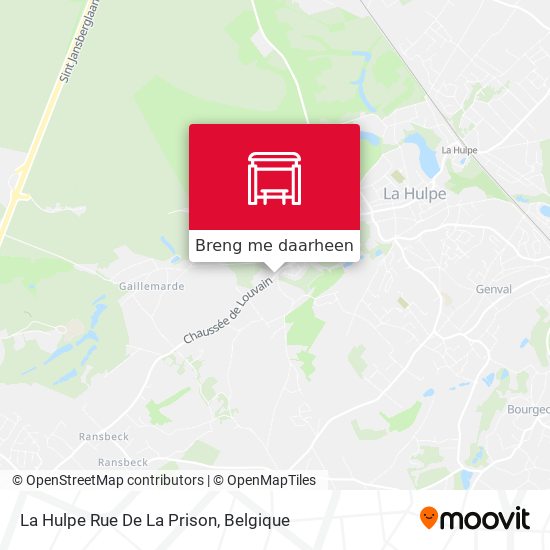 La Hulpe Rue De La Prison kaart