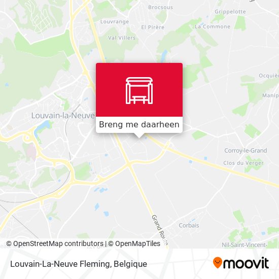 Louvain-La-Neuve Fleming kaart