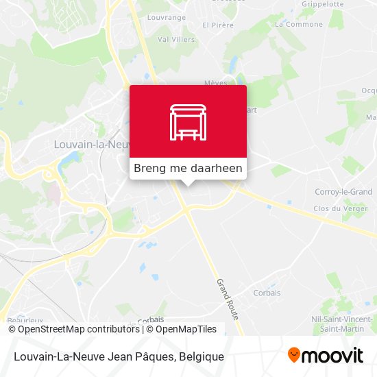 Louvain-La-Neuve Jean Pâques kaart