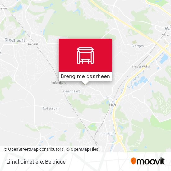 Limal Cimetière kaart
