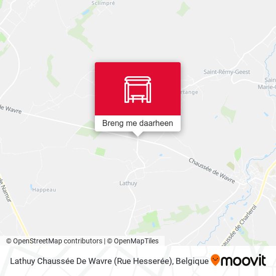 Lathuy Chaussée De Wavre (Rue Hesserée) kaart