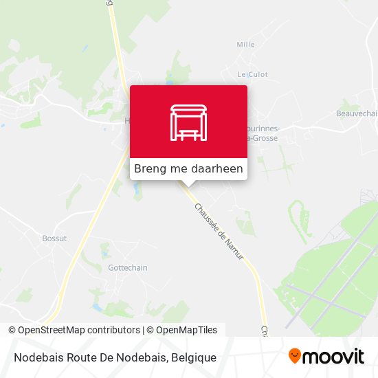 Nodebais Route De Nodebais kaart