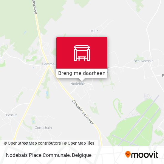 Nodebais Place Communale kaart