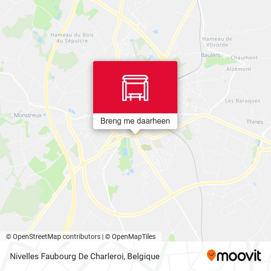 Nivelles Faubourg De Charleroi kaart