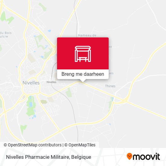 Nivelles Pharmacie Militaire kaart