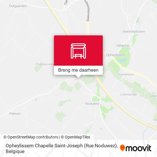 Opheylissem Chapelle Saint-Joseph (Rue Noduwez) kaart