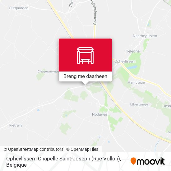 Opheylissem Chapelle Saint-Joseph (Rue Vollon) kaart