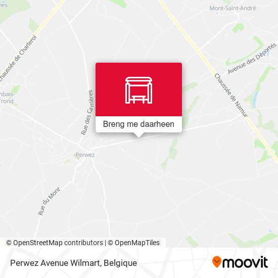 Perwez Avenue Wilmart kaart