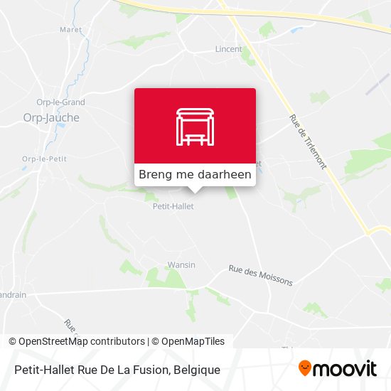 Petit-Hallet Rue De La Fusion kaart