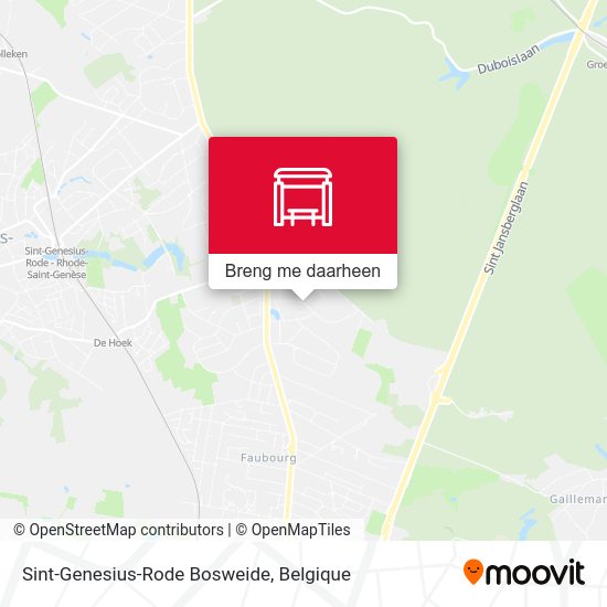 Sint-Genesius-Rode Bosweide kaart