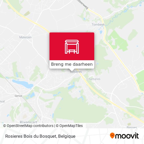 Rosieres Bois du Bosquet kaart