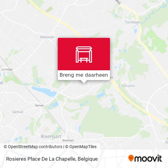Rosieres Place De La Chapelle kaart
