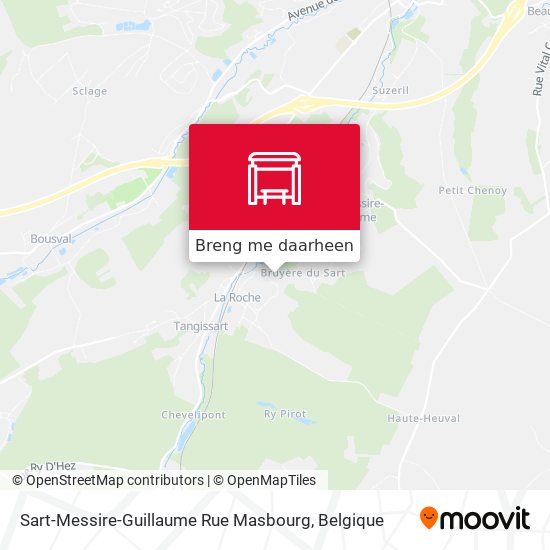Sart-Messire-Guillaume Rue Masbourg kaart