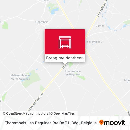 Thorembais-Les-Beguines Rte De T-L-Bég. kaart