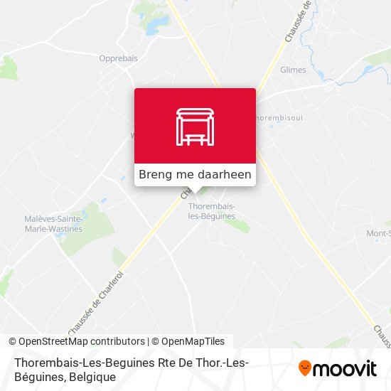 Thorembais-Les-Beguines Rte De Thor.-Les-Béguines kaart