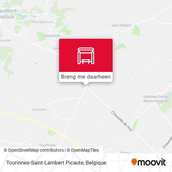 Tourinnes-Saint-Lambert Picaute kaart