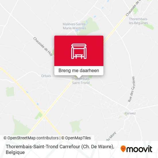 Thorembais-Saint-Trond Carrefour (Ch. De Wavre) kaart