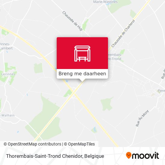 Thorembais-Saint-Trond Chenidor kaart