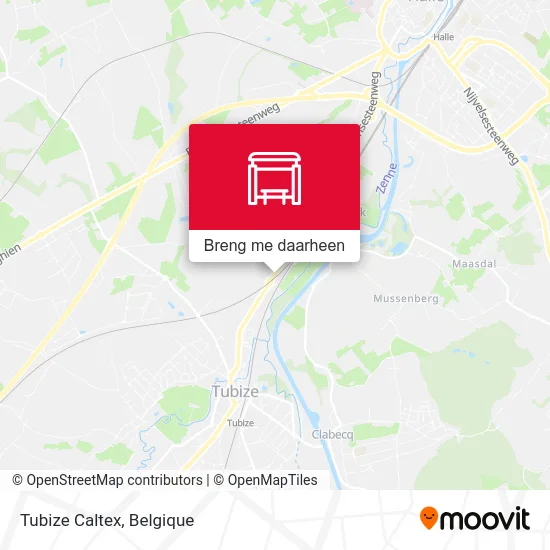 Tubize Caltex kaart