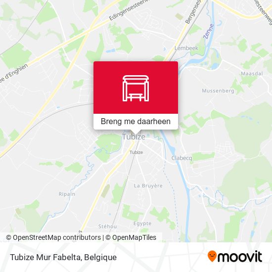 Tubize Mur Fabelta kaart