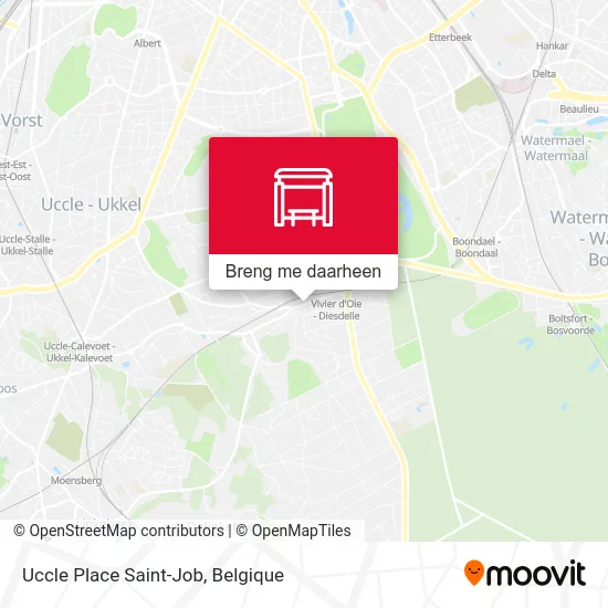 Uccle Place Saint-Job kaart