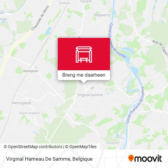 Virginal Hameau De Samme kaart