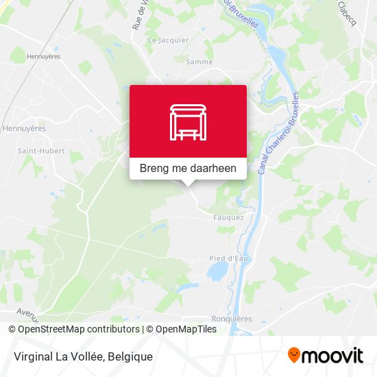 Virginal La Vollée kaart