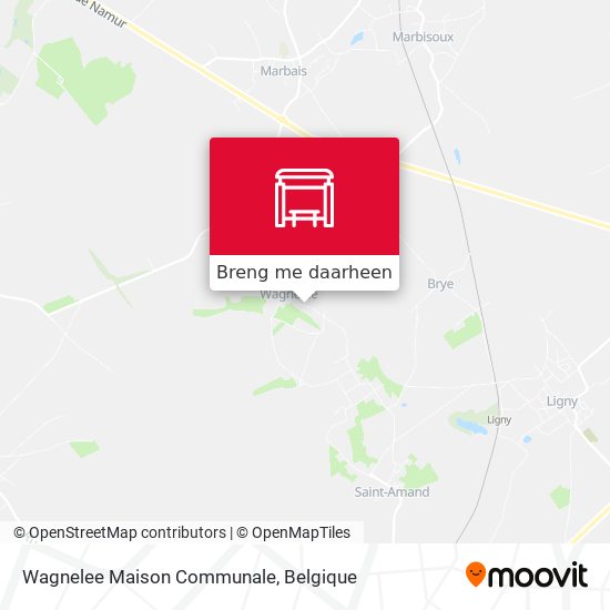Wagnelee Maison Communale kaart
