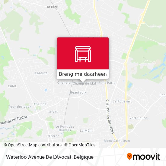 Waterloo Avenue De L'Avocat kaart