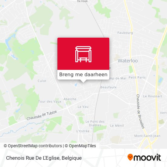 Chenois Rue De L'Eglise kaart