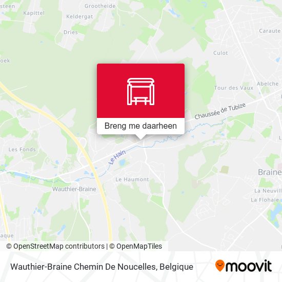 Wauthier-Braine Chemin De Noucelles kaart