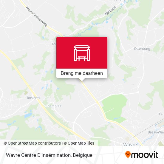 Wavre Centre D'Insémination kaart