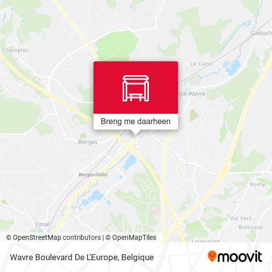Wavre Boulevard De L'Europe kaart