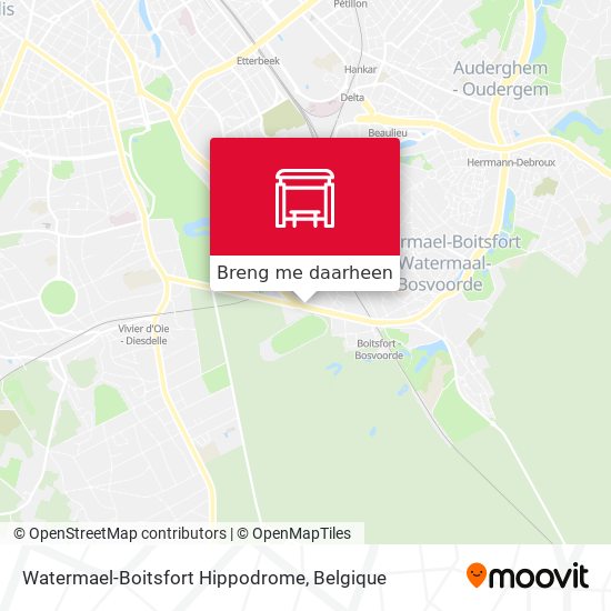 Watermael-Boitsfort Hippodrome kaart