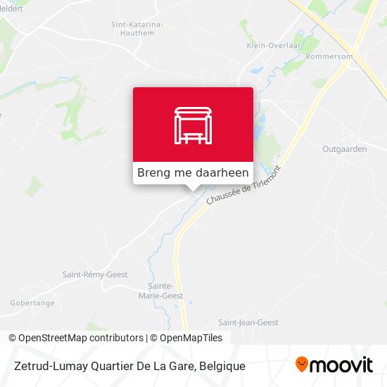 Zetrud-Lumay Quartier De La Gare kaart