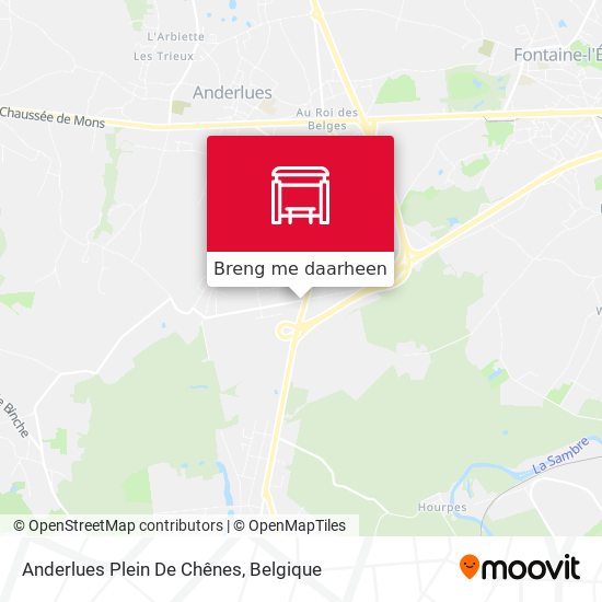 Anderlues Plein De Chênes kaart