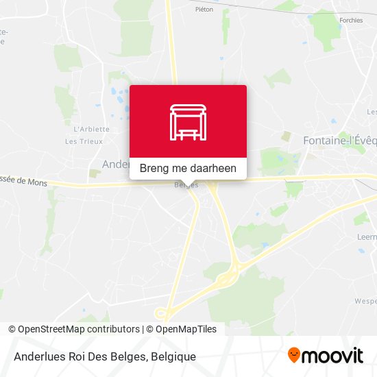 Anderlues Roi Des Belges kaart