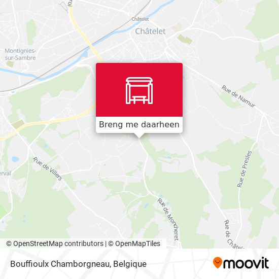 Bouffioulx Chamborgneau kaart