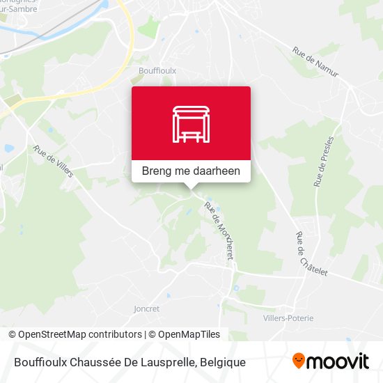 Bouffioulx Chaussée De Lausprelle kaart