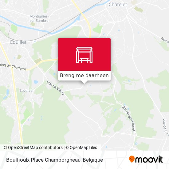 Bouffioulx Place Chamborgneau kaart
