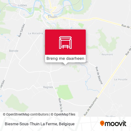 Biesme-Sous-Thuin La Ferme kaart